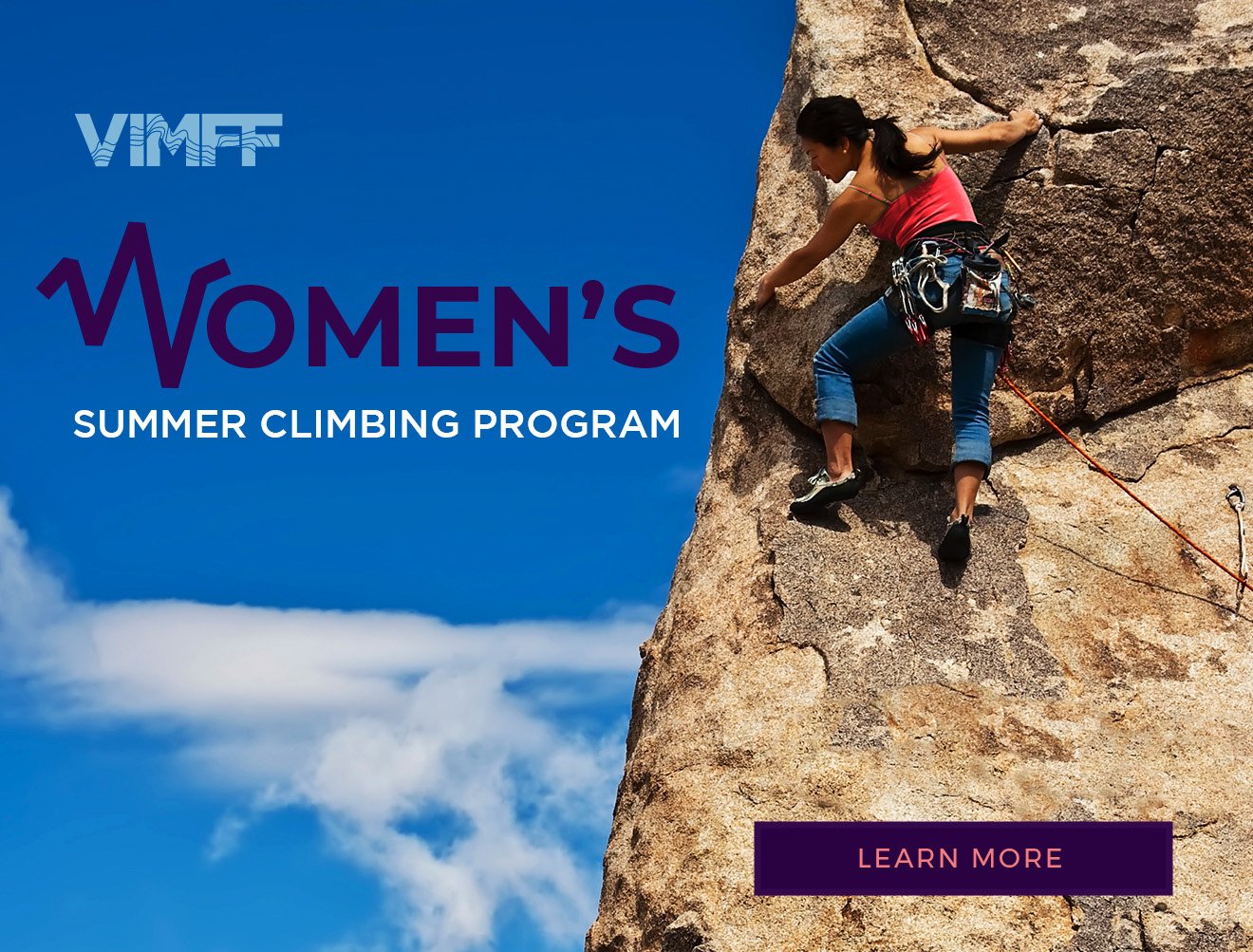 vimff womens summer climbing program cta learn more X